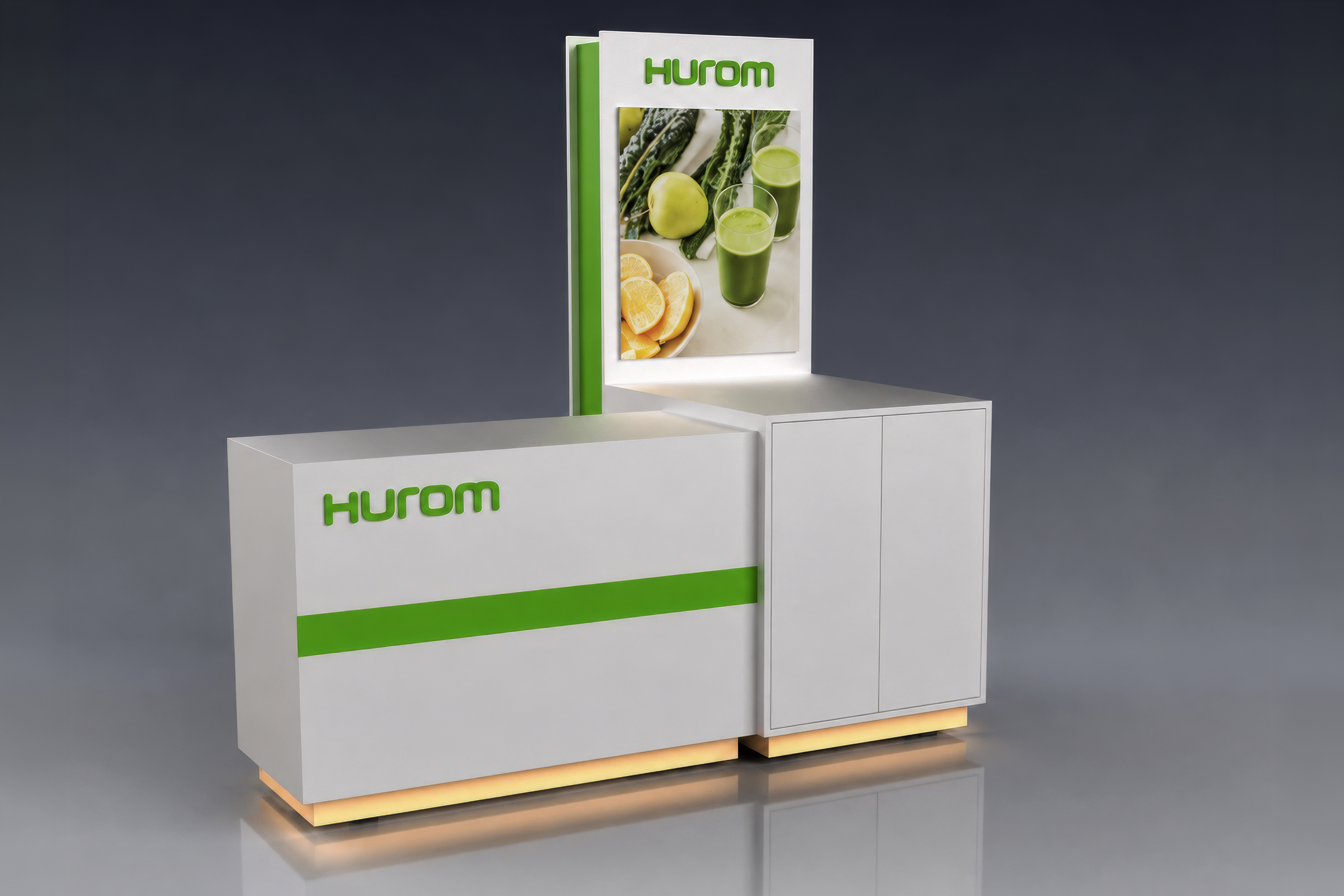 Hurom booth concept rendering